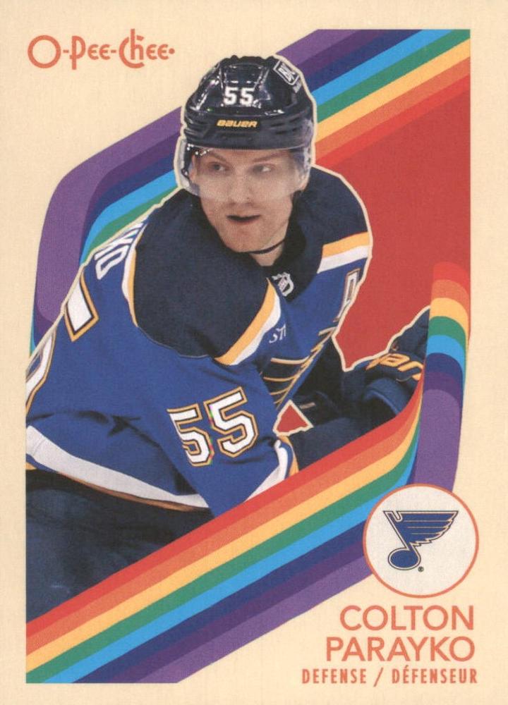 #95 Colton Parayko - St. Louis Blues - 2023-24 O-Pee-Chee - Retro Hockey