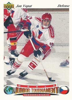 #95 Jan Vopat - Czechoslovakia - 1991-92 Upper Deck Czech World Juniors Hockey