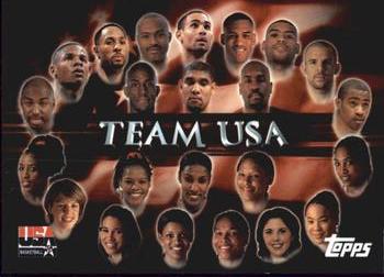 #95 Group Shot - USA - 2000 Topps Team USA Basketball
