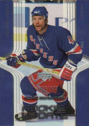 #95 Jason MacDonald - New York Rangers - 2003-04 Upper Deck Rookie Update Hockey