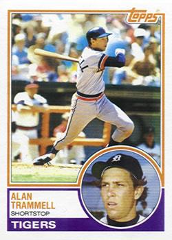 #95 Alan Trammell - Detroit Tigers - 1983 Topps Baseball