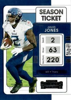 #95 Julio Jones - Tennessee Titans - 2021 Panini Contenders Football