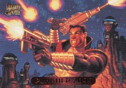 #95 Punisher 2099 - 1994 Fleer Marvel Masterpieces Hildebrandt Brothers