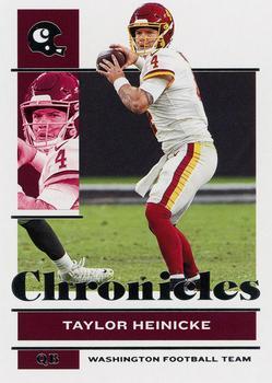 #95 Taylor Heinicke - Washington Football Team - 2021 Panini Chronicles Football