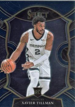 #95 Xavier Tillman - Memphis Grizzlies - 2020-21 Panini Select - Blue Basketball