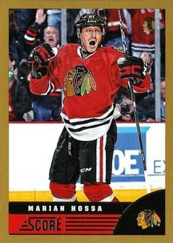 #95 Marian Hossa - Chicago Blackhawks - 2013-14 Score - Gold Hockey