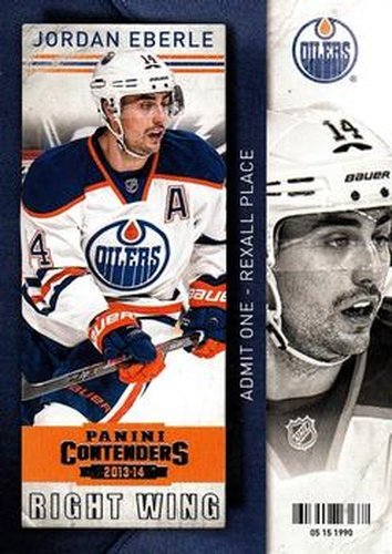 #95 Jordan Eberle - Edmonton Oilers - 2013-14 Panini Contenders Hockey