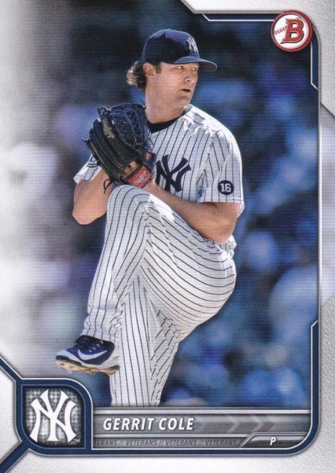 #95 Gerrit Cole - New York Yankees - 2022 Bowman Baseball