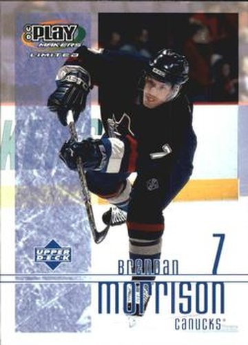 #95 Brendan Morrison - Vancouver Canucks - 2001-02 Upper Deck Playmakers Hockey