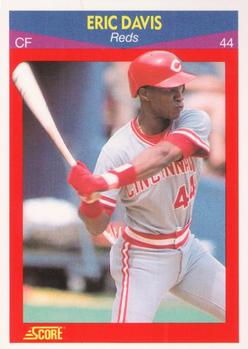 #95 Eric Davis - Cincinnati Reds - 1990 Score 100 Superstars Baseball