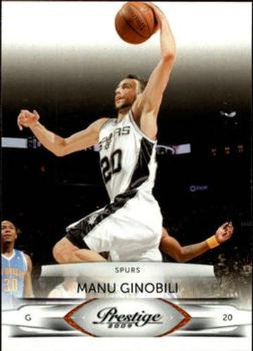 #96 Manu Ginobili - San Antonio Spurs - 2009-10 Panini Prestige Basketball