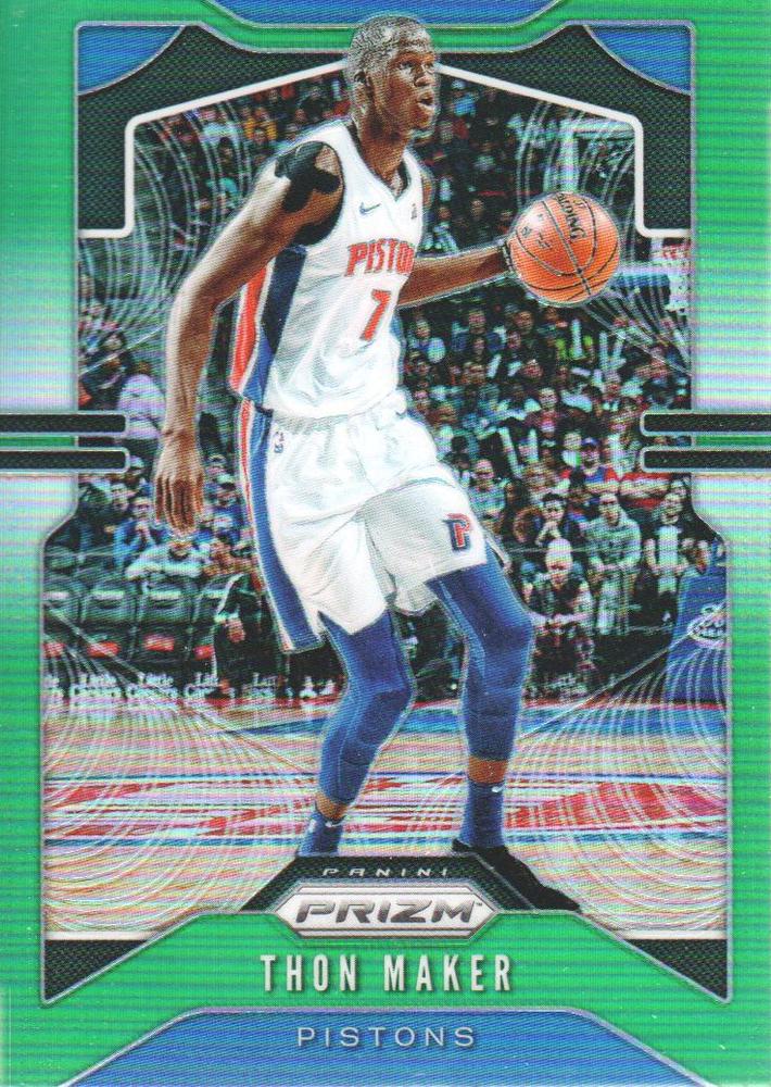 #96 Thon Maker - Detroit Pistons - 2019-20 Panini Prizm - Prizms Green Basketball