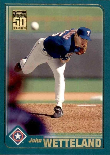 #96 John Wetteland - Texas Rangers - 2001 Topps Baseball