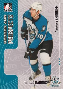 #96 Christian Ehrhoff - Cleveland Barons - 2005-06 In The Game Heroes and Prospects Hockey