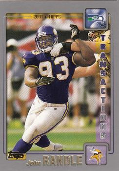 #96 John Randle - Seattle Seahawks - 2001 Topps Football