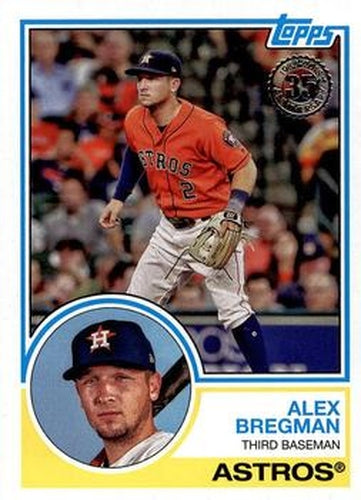 #83-96 Alex Bregman - Houston Astros - 2018 Topps - 1983 Topps Baseball 35th Anniversary Baseball