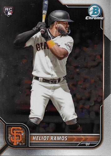 #96 Heliot Ramos - San Francisco Giants - 2022 Bowman Chrome Baseball