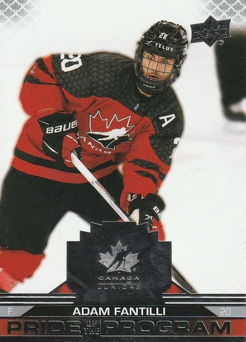 #96 Adam Fantilli - Canada - 2022-23 Upper Deck Team Canada Juniors Hockey