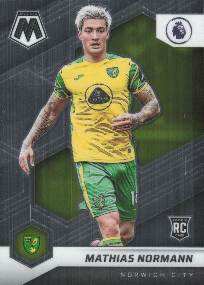 #96 Mathias Normann - Norwich City - 2021-22 Panini Mosaic Premier League Soccer
