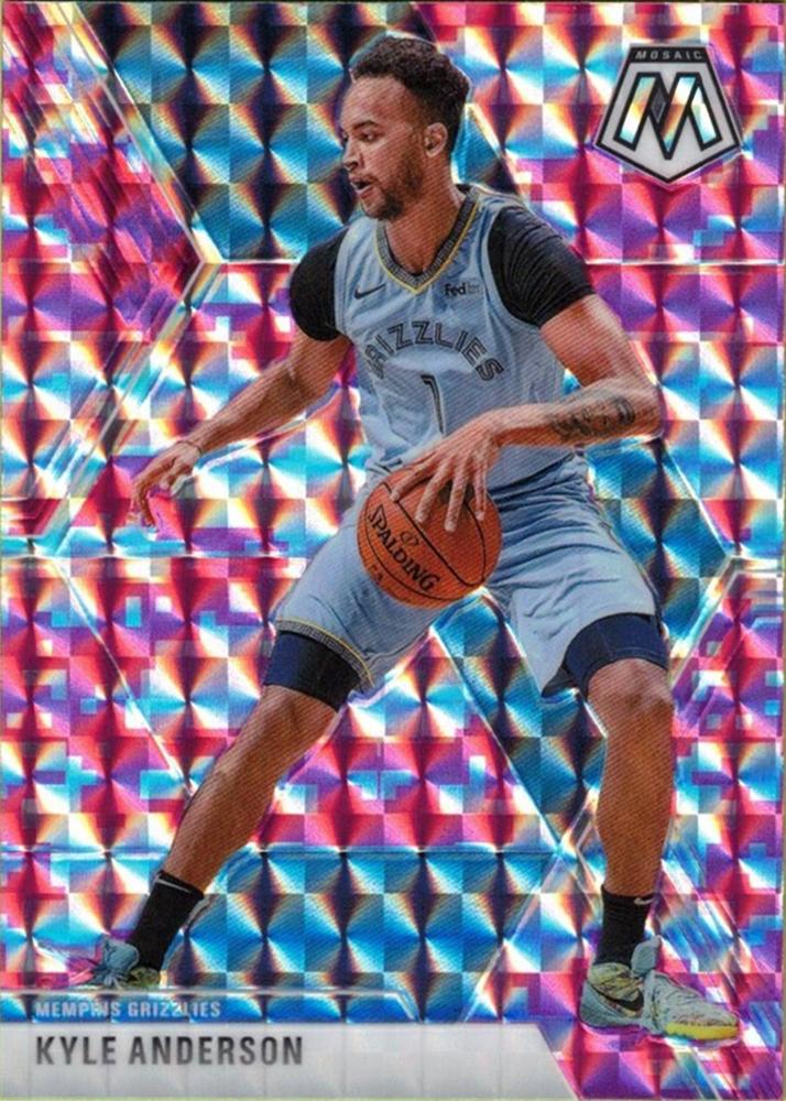 #96 Kyle Anderson - Memphis Grizzlies - 2019-20 Panini Mosaic - Camo Pink Basketball