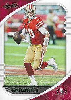#96 Jimmy Garoppolo - San Francisco 49ers - 2020 Panini Absolute - Green Football
