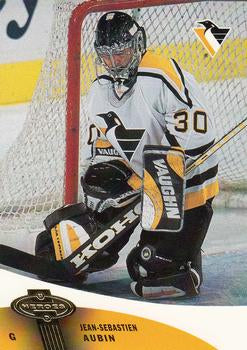 #96 Jean-Sebastien Aubin - Pittsburgh Penguins - 2000-01 Upper Deck Heroes Hockey