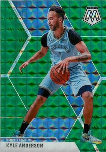 #96 Kyle Anderson - Memphis Grizzlies - 2019-20 Panini Mosaic - Green Prizm Basketball