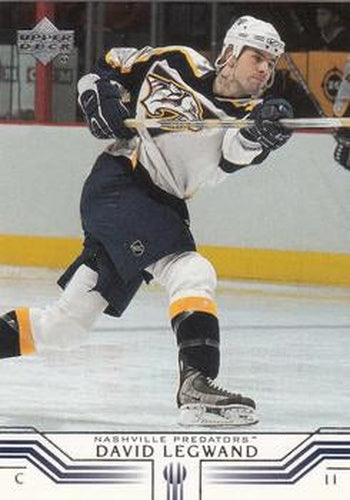 #96 David Legwand - Nashville Predators - 2001-02 Upper Deck Hockey