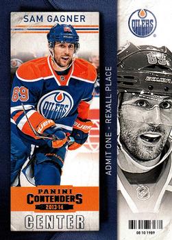 #96 Sam Gagner - Edmonton Oilers - 2013-14 Panini Contenders Hockey