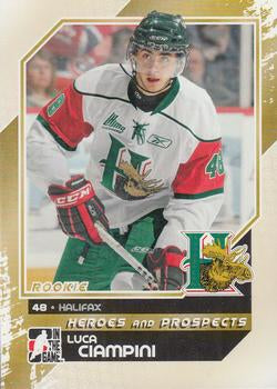 #96 Luca Ciampini - Halifax Mooseheads - 2010-11 In The Game Heroes and Prospects Hockey