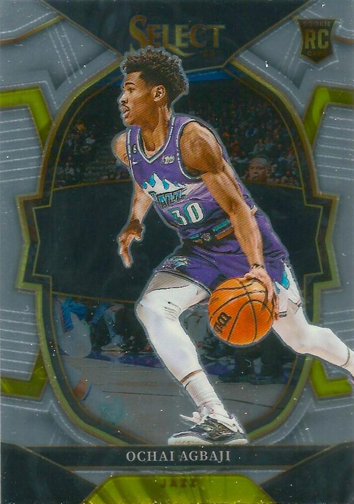 #96 Ochai Agbaji - Utah Jazz - 2022-23 Panini Select Basketball