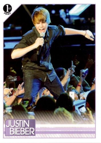 #96 Not only did Justin have adoring fans screamin - 2010 Panini Justin Bieber