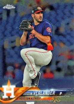 #96 Justin Verlander - Houston Astros - 2018 Topps Chrome Baseball