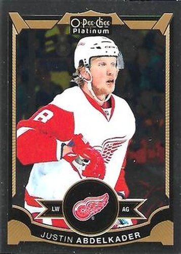 #96 Justin Abdelkader - Detroit Red Wings - 2015-16 O-Pee-Chee Platinum Hockey