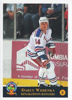 #96 Darcy Werenka - Binghamton Rangers - 1994 Classic Pro Hockey Prospects Hockey
