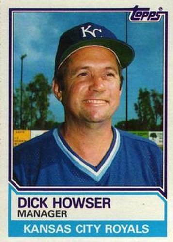 #96 Dick Howser - Kansas City Royals - 1983 Topps Baseball