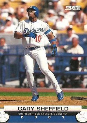 #96 Gary Sheffield - Los Angeles Dodgers - 2001 Stadium Club Baseball