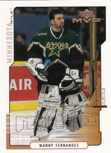 #96 Manny Fernandez - Minnesota Wild - 2000-01 Upper Deck MVP Hockey