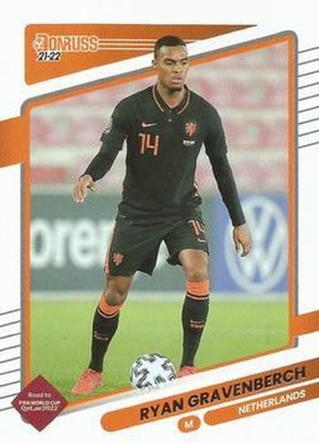 #96 Ryan Gravenberch - Netherlands - 2021-22 Donruss Road to FIFA World Cup Qatar 2022 Soccer