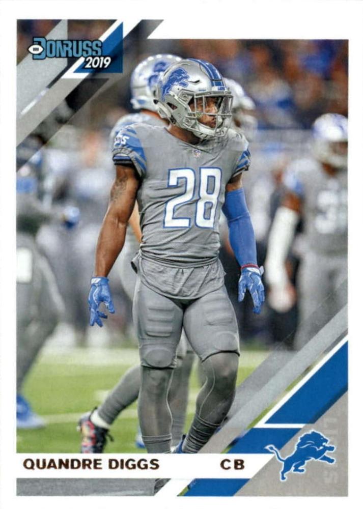 #96 Quandre Diggs - Detroit Lions - 2019 Donruss Football