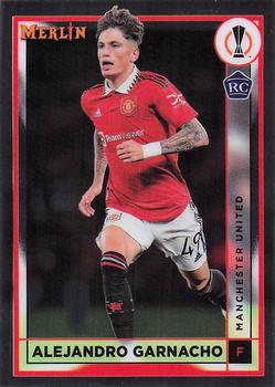 #96 Alejandro Garnacho - Manchester United - 2022-23 Merlin Chrome UEFA Club Competitions Soccer