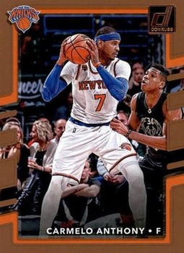 #96 Carmelo Anthony - New York Knicks - 2017-18 Donruss Basketball