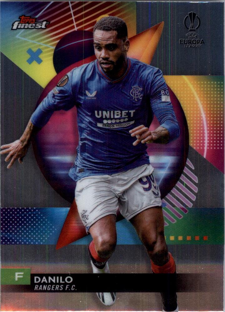 #96 Danilo - Glasgow Rangers - 2023-24 Finest UEFA Club Competitions Soccer