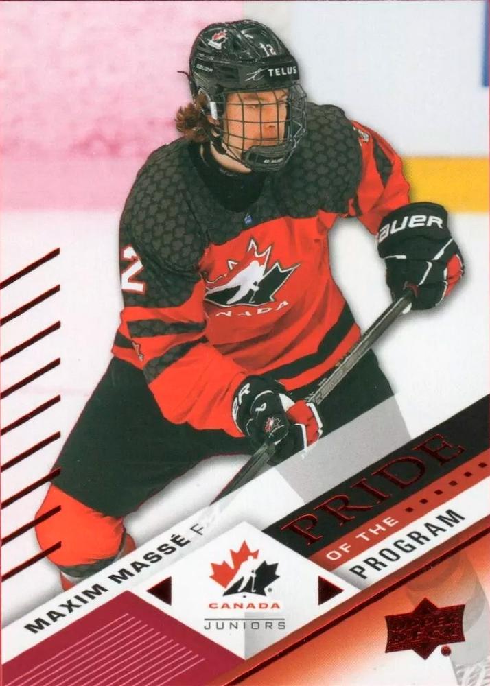 #96 Maxim Masse - Canada - 2024 Upper Deck Team Canada Juniors - Red Foil Hockey