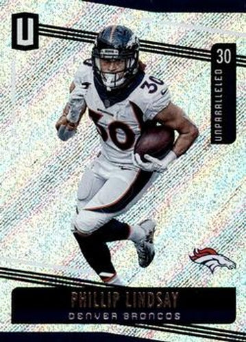 #96 Phillip Lindsay - Denver Broncos - 2019 Panini Unparalleled Football