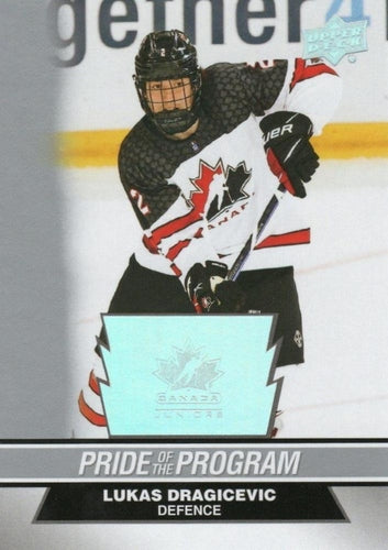 #96 Lukas Dragicevic - Canada - 2023 Upper Deck Team Canada Juniors Hockey