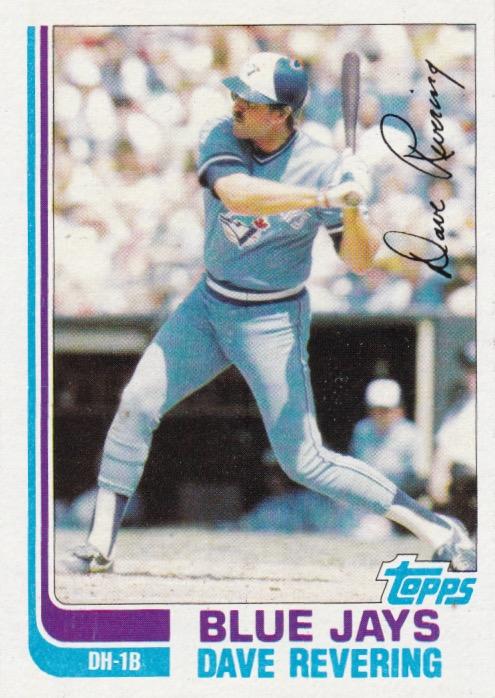 #97T Dave Revering - Toronto Blue Jays - 1982 Topps Traded Baseball