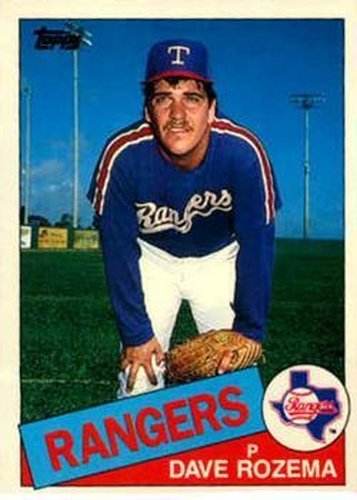 #97T Dave Rozema - Texas Rangers - 1985 Topps Traded Baseball
