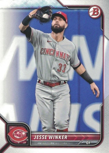 #97 Jesse Winker - Cincinnati Reds - 2022 Bowman Baseball