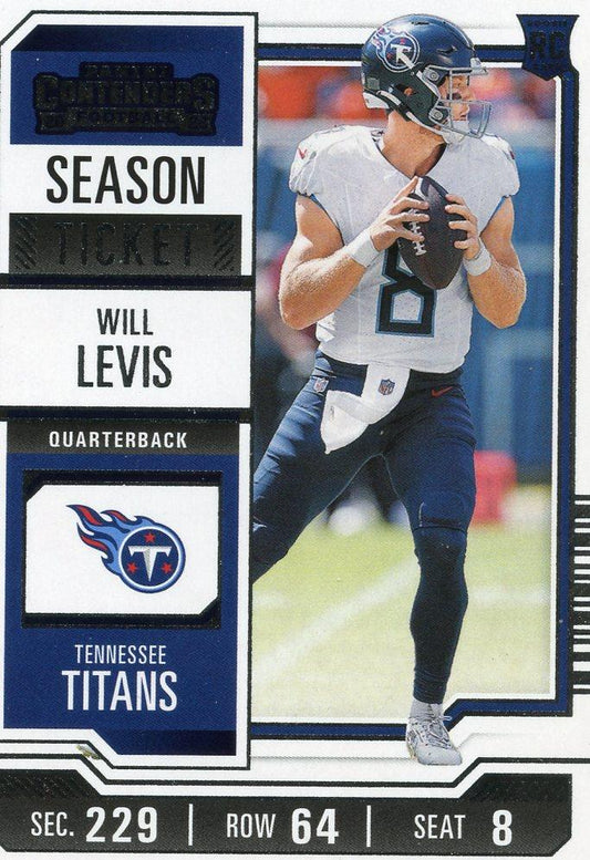 #97 Will Levis RC - Tennessee Titans - 2023 Panini Contenders Football